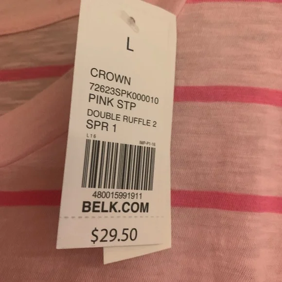 Crown and Ivy stripe top - Picture 2 of 4